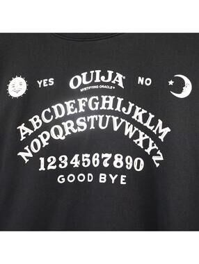 Ouija Board Sweater Black Medium y2k Hot Topic Witchy Occult